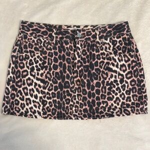 PacSun Brown and Black Pencil Mini Skirt Night Out